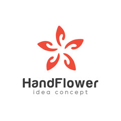 Flower Concept Logo Design Template