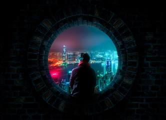 Watching City at Night