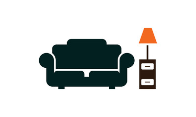 furniture sofa vector logo