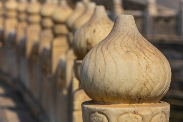 Close-up details on decorations in the forbidden city of Beijing