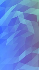 Abstract triangle geometrical blue background. Geometric origami style with gradient. 3D illustration