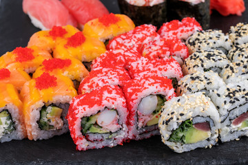 sushi rice from a Japanese restaurant