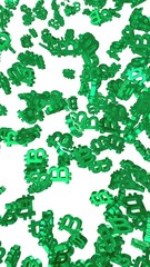 Digital currency symbol Bitcoin on a white background. Fall of bitcoin. crypto currency graph on virtual screen. Business, Finance and technology concept. 3D illustration