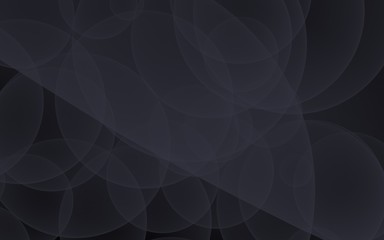 Obraz premium Abstract black background. Backdrop with dark transparent bubbles. 3D illustration
