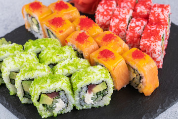 sushi rice from a Japanese restaurant