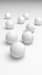 White abstract background. Lowpoly backdrop. Crumpled paper. 3D illustration