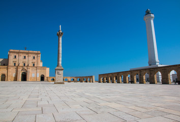Fototapeta na wymiar Lighthouse of Santa Maria di Leuca, Salento, Apulia, Italy