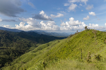 Beautiful mountain and fresh air, Kamphaeng Phet, Thailand.