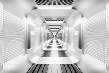 Spaceship Hallway render