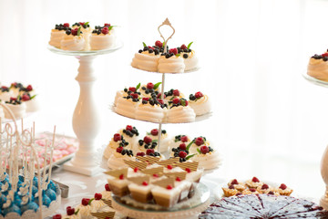 delicious candybar with a lot of sweets