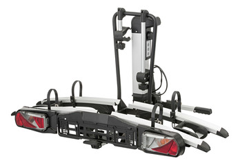 Foldable bike rack for car , travelling and holiday with clipping path