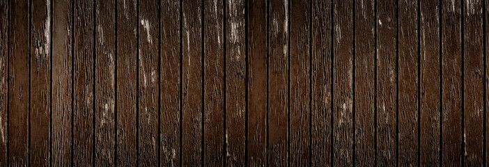 Obraz premium Old brown wood wall banner background