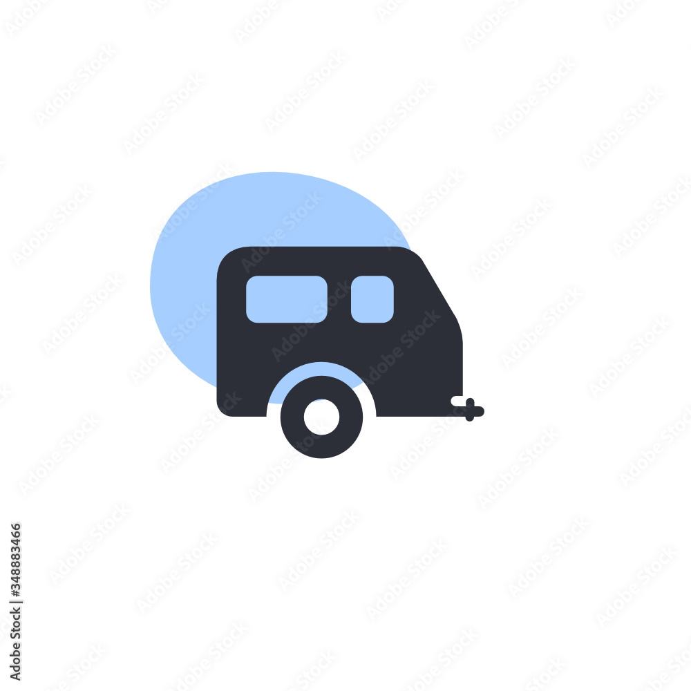 Sticker camper - icon