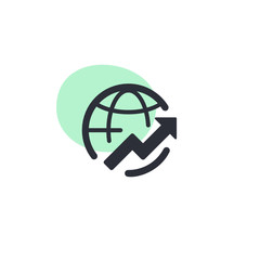 World Stock Up -  Icon