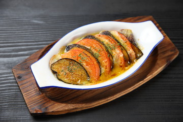 茄子とトマトのグラタン
