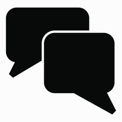 Naklejka premium New chat icon. Correspondence between people. Communication in social networks. Illustration of isolated vector sign symbol.