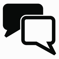 Naklejka premium New chat icon. Correspondence between people. Communication in social networks. Illustration of isolated vector sign symbol.