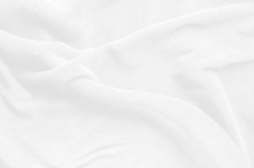 White soft cotton towel from natural, texture for background,  close up photo.