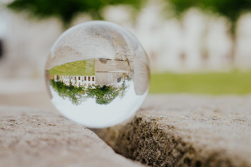Glaskugelbild Bad Dürrenberg Gradierwerk