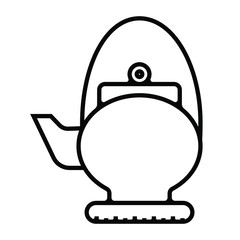 Teapot kettle icon, tea vector icon