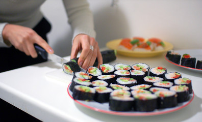 préparation sushi