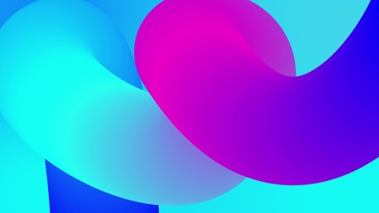 beautiful gradients with shades of blue purple along elegantly twisted line or pipe. Beautiful modern design background of liquid