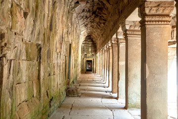 Column of  Pillars  at Angkor Wat Temple  Siem Reap  Cambodia