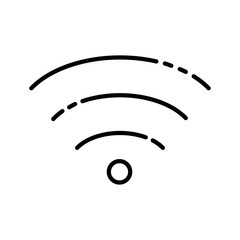 Wi-fi wireless icon. Internet Connection wi-fi signal