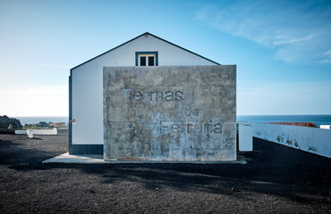 Termas da ferraria is a thermal spring off the coast of the Atlantic Ocean. Azores, Portugal.