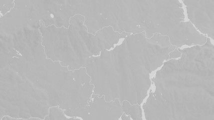 Vladimir, Russia - outlined. Grayscale