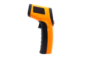 Digital thermometer isolated on white.