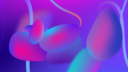 Liquid geometric gradient colorful background. Abstract liquid geometric gradient background. 3d render