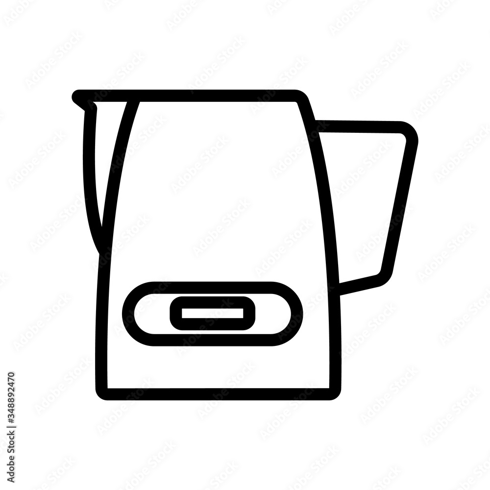 Poster standalone cappuccinators device icon vector. standalone cappuccinators device sign. isolated contou