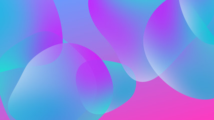 Abstract gradient geometric background. Fluid shapes and colorful graphic design.