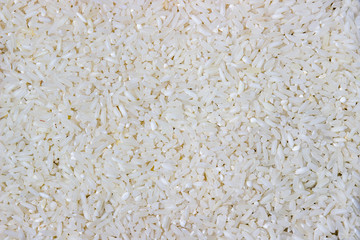 Full frame of raw white rice background
