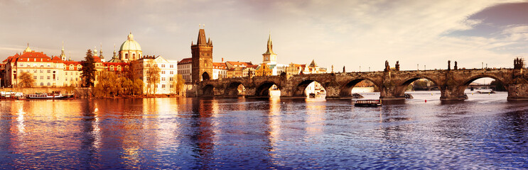 Fototapeta na wymiar Charles Bridge in the Prague