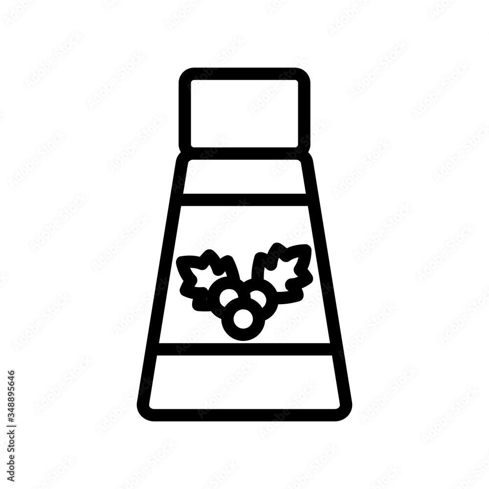 Poster elixir bottle of hawthorn icon vector. elixir bottle of hawthorn sign. isolated contour symbol illus