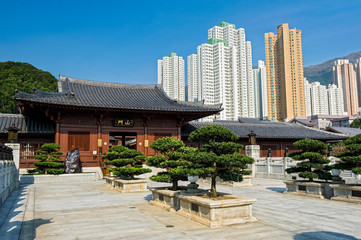 Chi Lin Nunnery in Diamond Hill, Kowloon, Hong Kong, China