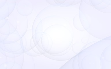 Abstract white background. Backdrop with light transparent bubbles. 3D illustration