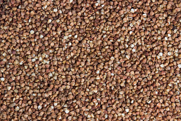 buckwheat. dry buckwheat background. buckwheat texture