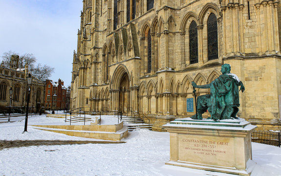 York Minster, Constantine the  Great, Proclaimed Roman emperor.