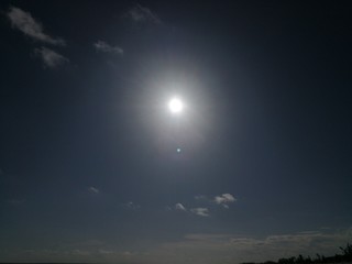 afternoon sun over Beira Beach Mozambique