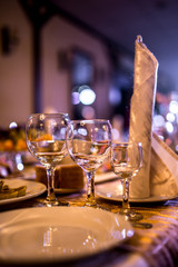 festive table setting