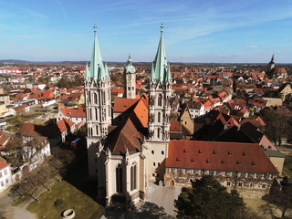 Obraz premium Naumburg Dome (Aerial photography by a drone) 