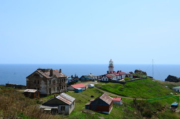 Fototapeta na wymiar church on the island of the sea