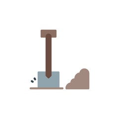 shovel flat icon