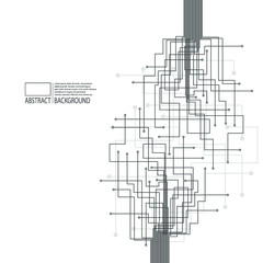 Artificial intelligence on white background for concept design. Technology modern design. Science concept.