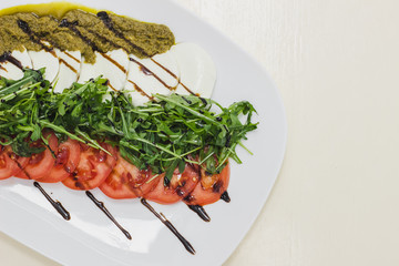 a restaurant dish prepared by a chef for special occasions: weddings, parties, birthdays and just a good dinner. Meat with sauce.