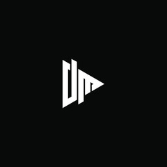 dm letter vector logo abstract