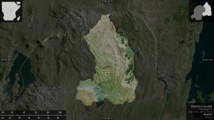 Iburasirazuba, Rwanda - composition. Satellite